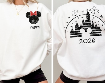Custom Disney Two Sided 2026 Shirt, Matching Family Hoodie, Disney Vacation Sweatshirt, Disneyworld Trip Hoodies, Disneyland 2026 Sweater