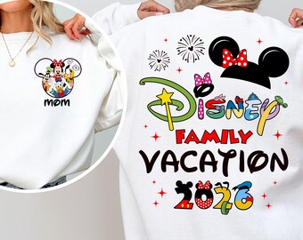 Disney 2026 Family Vacation Shirts, Mickey Castle 2026 Shirts, Disneyland Family Trip Shirt, Custom Mickey Trip Shirt, Youth Hoodie