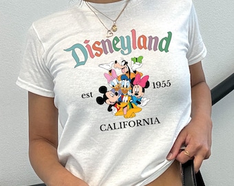 Baby-T-shirt Disneyland Est 1955, shirt Disneyland Californië, T-shirt Disneyworld Trip, shirt Disneyland, shirt Mickey en vrienden, T-shirt baby