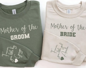 Mother of the Bride Gift from Daughter, Custom Mother of the Bride Gift from Bride, Mother of the Bride Sweatshirt, Wedding Mob Gift