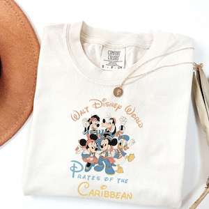 Comfort Colors® Pirates Of The Caribbean Disney Shirt, Disney Family Vacation shirt, Mickey Caribbean Shirt, Disneyworld Shirt, WDW Shirts