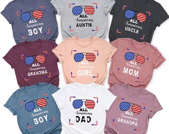 4 juli familie bijpassende partij shirt, American Family 250e, 4 juli crew shirt, patriottische familie shirt, Fourth Of July shirt