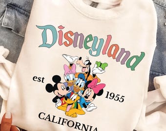 Disneyland Est 1955 Shirt, Disneyland California Shirt, Disneyworld Trip Shirt, Disneyland Shirt, Mickey and Friends Shirt, Custom Location