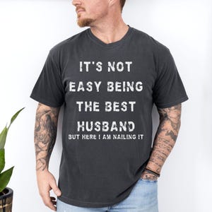 Regalo CC® para esposo de parte de su esposa, regalo de cumpleaños para su nuevo esposo, camiseta para el mejor esposo, camiseta para recién casados, regalos de aniversario para el esposo