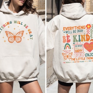 Mental Health Butterfly Shirt: Everything Will Be Okay Therapy Tee