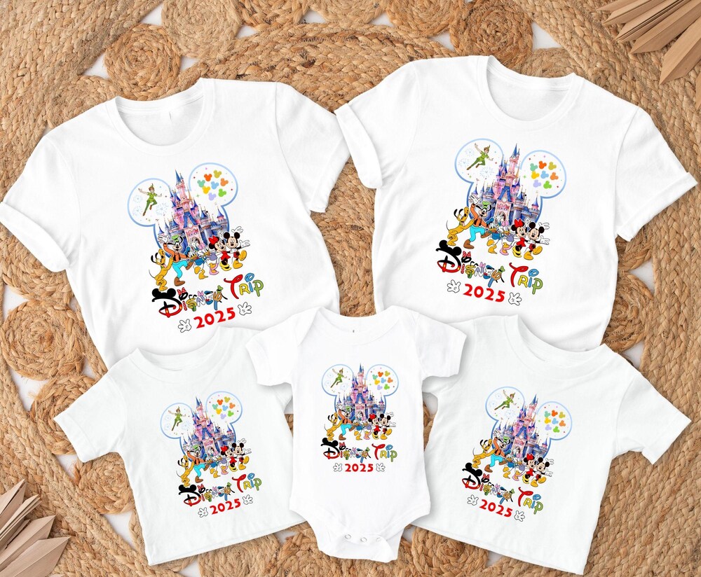 Peckshirt Custom Disney 2025 Shirts, Disneyworld Shirts, Disney Vacation T-Shirt, Disney Couple Shirt, Disney Clothes, Disney Trip Shirts, Disney Trip 2025