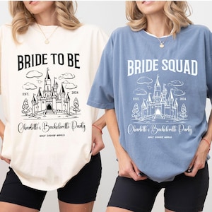 Custom Disney Bachelorette Party Shirt, Bride Crew Tee,Disney Bride Shirt, Team Bride Shirt, Magic Kingdom Shirt,Bride Squad Tshirt, Bride