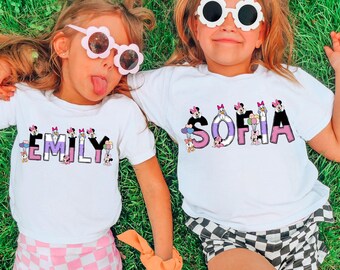 Mickey and Friends Family Matching Shirt, Personalized Disney Mickey Mouse Shirt, Disney Family Trip Shirt, Mickey Kids Toddler Birthday Tee