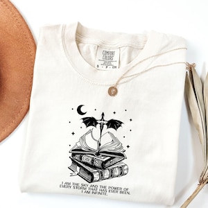 Maglietta Comfort Colors Fourth Wing: regalo da libro Dragon Rider