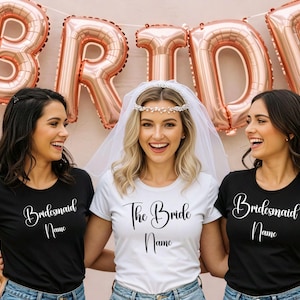 Bachelorette Party Custom Bride Shirts, Personalizef Bachelorette Party Matching Shirts, Bachelorette Party Bridesmaid Shirts,Bride crop top