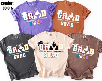 Camiseta de formatura da Disney, Camiseta de formatura personalizada, Camiseta "Do pingente ao castelo", Camiseta de formatura da Disney 2026, Turma de 2026