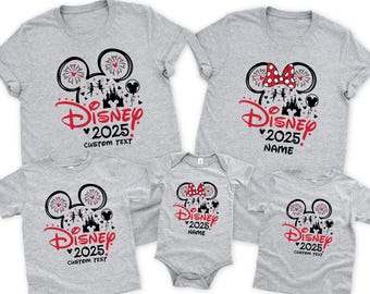 Custom Disney 2026 Shirt,Disneyland Castle 2026 Shirts,Disneyworld Tshirt,Disney 2026 Trip Shirt, Disney Family Matching Shirt,Disney Tee