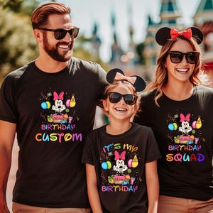 Custom Disney Birthday Shirt, Disney Birthday Girl Shirt, Disney Birthday Group Shirts, Disney Birthday Squad Shirt Any Age
