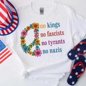 No Kings in America Shirt, Political Statement, Anti-MAGA, Protest Apparel, Resist Tee, Rejecting Republican Oligarchy   tshirt