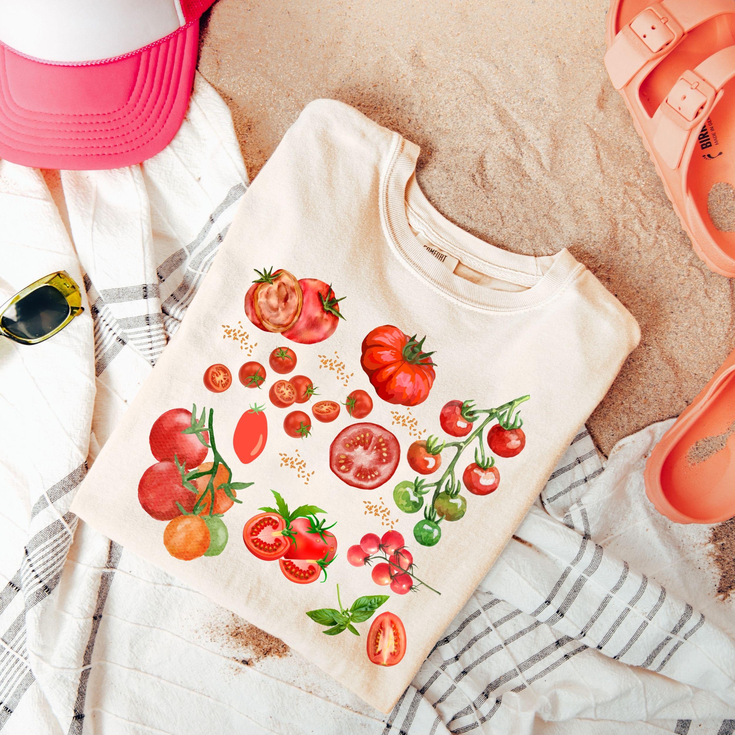 Comfort Colors® Tomato Shirt, Tomato Girl Summer, Garden Shirt