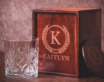Verre à Whisky Personnalisé 'Papa 57 Ans' – Cadeau Anniversaire Papa 57 Ans – Gravure Prénom + Message – 30 Cl