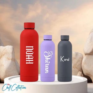 Personalized Stainless Steel Water Bottle Custom Logo Bottle Portable Thermos Bottle Sports Water Bottle Bridesmaid Bottle