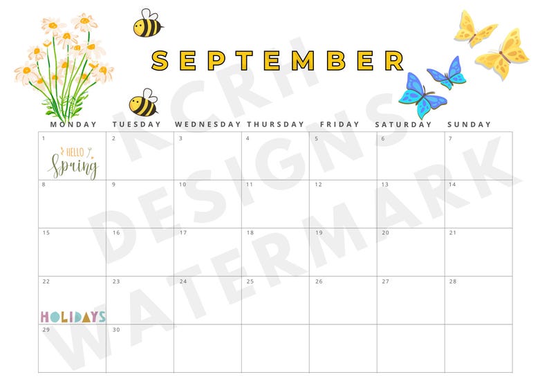 Victoria, Australia 2025 School Calendar Etsy