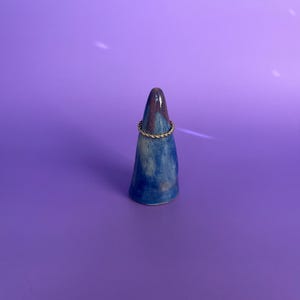 Handmade Ceramic Ring Cone | Gift For Her | Ceramic Ring Holder Cone | Pottery Ring Cone | Ring Display | Ceramic Ring Tree | Boho Ring Cone