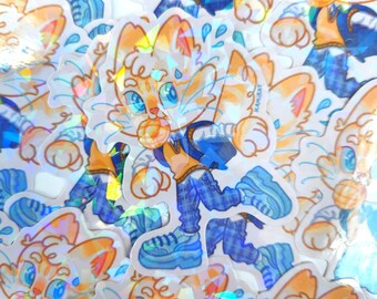 School uniform gakko cat sticker | vinyl sticker, die-cut sticker, cute sticker, kawaii sticker , holographic sticker, laptop sticker