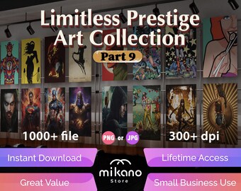 Hero Art Bundle: Comic Style Character Posters (1000+ Files, JPG/PNG)