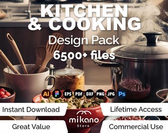 Kitchen Cooking Design Bundle, 6500+ Culinary Graphics (ai, eps, pdf, png, jpg)