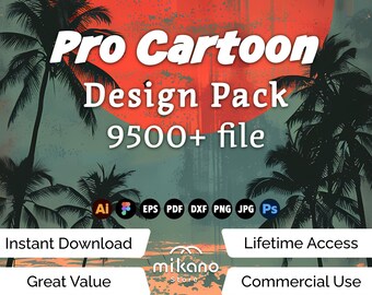 Cartoon Design Pack, 9500+ Graphics (ai, eps, pdf, dxf, png, jpg, psd)