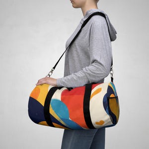 Travel Duffel Bag: Polyester Gym Sports Weekend Carryall