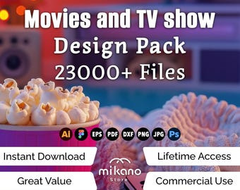 Movies TV Show Design Bundle, 23000+ Graphics (ai, eps, pdf, dxf, png, jpg, psd)