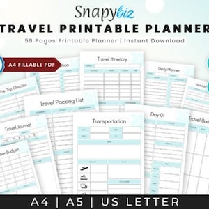 Travel Journal | Travel Notebook | Trip Planner | Vacation Planner | Travel Notebook | Trip Planner | Travel Diary
