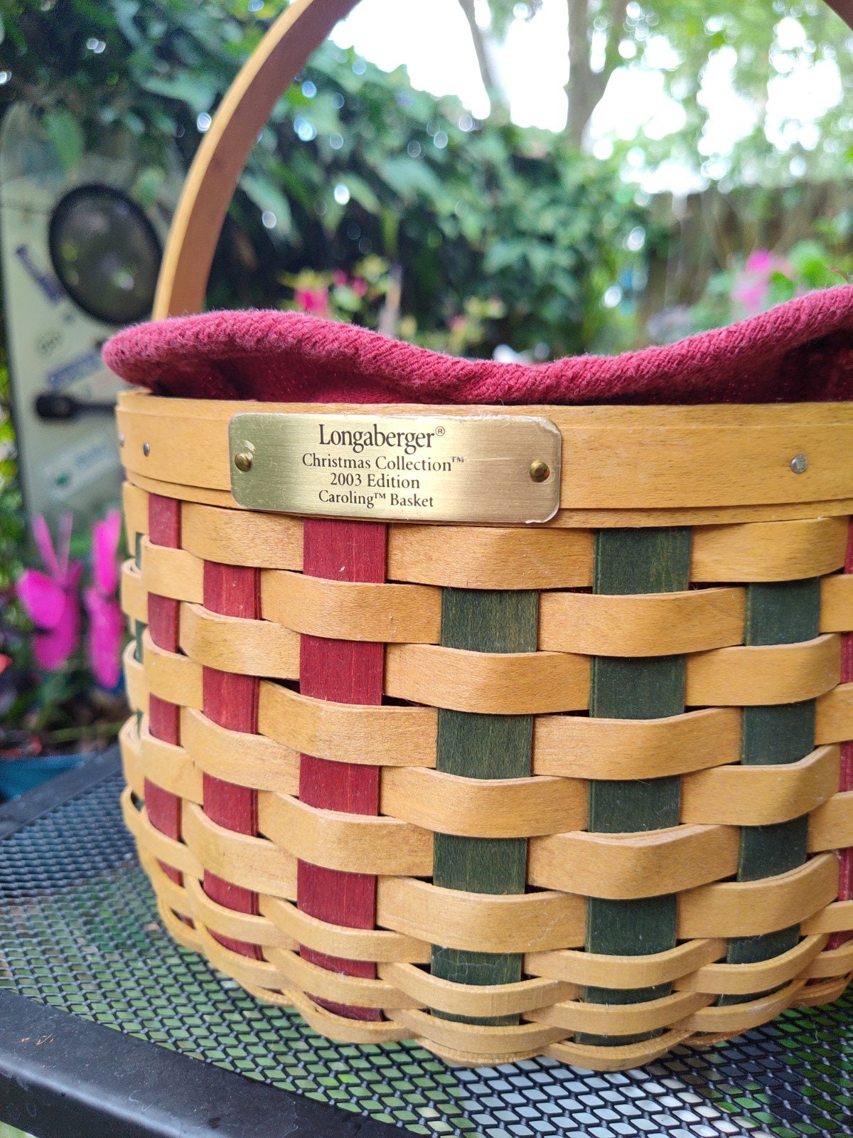 Vintage Longaberger Caroling Basket 2003 Christmas Collection Etsy