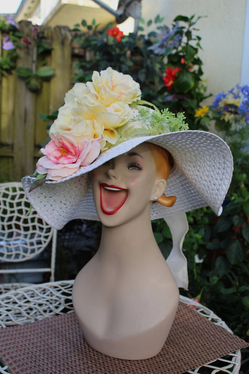 floral floppy hat