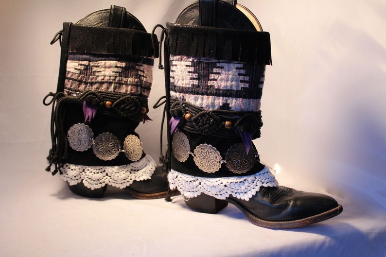 leather boot lace covers