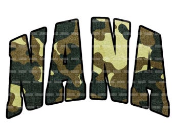 Retro Camo Nana Png, Nana Camouflage Png , Nana Camo Svg, Old Camo Nana , Nana Png, Vintage Camo Nana Morthers Day Sublimation. Svg & Png