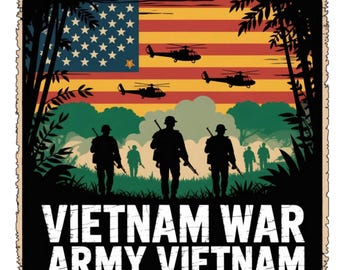Vietnam War Veteran PNG: Army T-Shirt Design (Digital Download