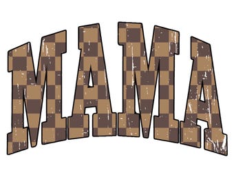 Retro Checkered Mama Png Instant Download, Checkered Mama Shirt, Mama Checkered Sublimation Shirt, Old Camo Mama, Mama Png, Svg & Png