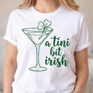 A Tini Bit Irish St. Patrick's Day Shirt Design (SVG PNG)