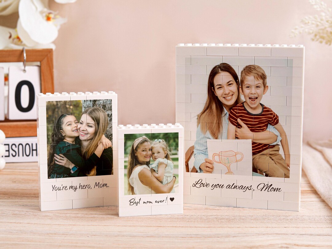 Custom Photo Blocks,personalized Brick Photo Block Gift for Mother's ...