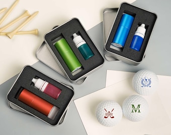 Custom Golf Ball Stamp Box, Personalized Golf Stamps, Golf Ball Marker, Gift for Golfer, Golf Accessories, Gifts For Men, Fathers Gift.