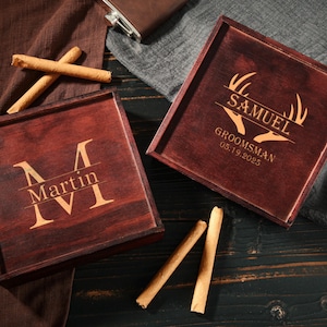 Groomsmen Gifts Box,Empty Personalized Groomsmen Gift Box,Wooden Gift Box,Groomsmen Box,Groomsman Box,Groomsmen Proposal Box.