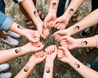 Tatuagens temporárias personalizadas e divertidas, lembrancinhas personalizadas para aniversários, despedidas de solteira e casamentos.