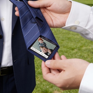 Benutzerdefinierte Foto Patch für Krawatten,Krawatte Bild Papa,Vater der Braut Geschenk,Geschenk für Opa,Hochzeit Geschenk,Vatertag,Jubiläum Geschenk für Papa