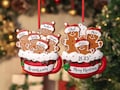 Personalized Resin Family Ornament, Gingerbread Christmas Family Ornament, Gingerbread Family of 2,3,4,5,6 Ornament 2025, Christmas Decor product logo