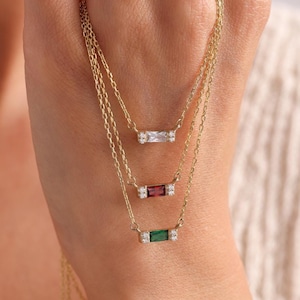 Family Birthstone Necklace, Mothers Birthstone Necklace, Personalized Gift, Mother&#39;s Birthstone Jewelry, Gift For Her, Birthday Gift
