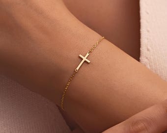 Cross Bracelet, Religious Bracelet, Christian Gifts for Women, Communion Gift, Mothers Day, Christmas Gift