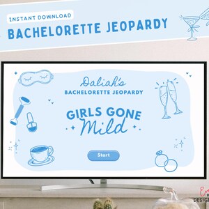 Blue Girls Gone Mild Jeopardy Bachelorette Jeopardy Game Canva Bachelorette Weekend Bride to Be Game Bach Club Hens Party Game Blue Jeopardy