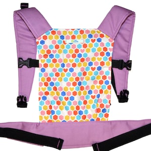 Poppendrager, poppendrager voor peuters, pretend-babydrager, teddydrager, draagdoek, past voor pop of knuffel van 15-18 inch
