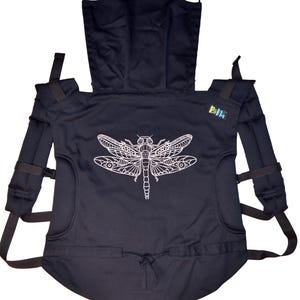 Onbuhimo bordado que brilha no escuro, Canguru ajustável para bebês, Canguru com fivela ajustável, para bebês e crianças pequenas, mochila