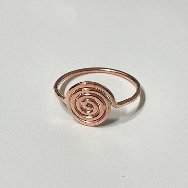 aXo Handcrafted Orgonite Copper Coil Ring: Unique Energy-Enhancing Jewelry for Spiritual Wellness