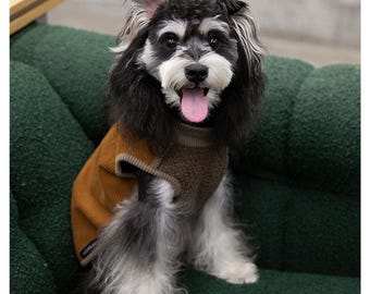 Plush Patchwork Pet Vest, Cozy Fleece Cat & Dog Sweater, Soft Warm Pet Clothing, Fall Winter Outfit